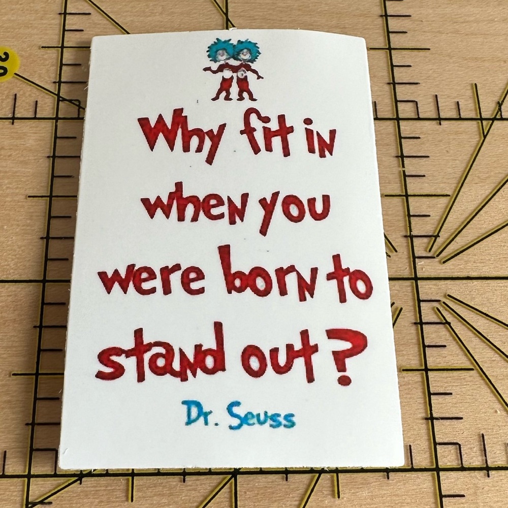 ❤️10/$10 STICKER SALE | 🆕 Dr. Suess Waterproof Vinyl Sticker